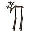 Light en Living Ornament 15x6x25 cm DEER glans bruin-brons