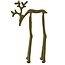 Light en Living Ornament 15x6x25 cm DEER glans olijf groen