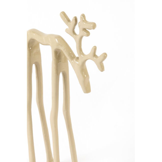 Light en Living Ornament 15x6x25 cm DEER glans zand