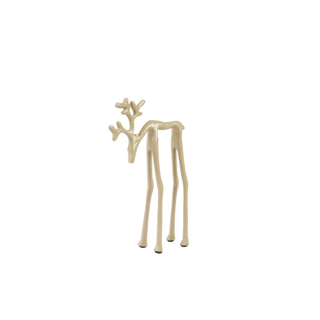 Light en Living Ornament 15x6x25 cm DEER glans zand