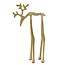 Light en Living Ornament 15x6x25 cm DEER goud