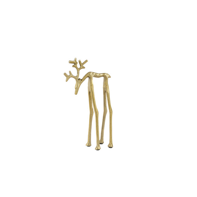 Light en Living Ornament 15x6x25 cm DEER goud