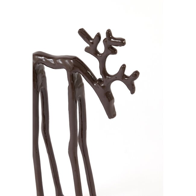 Light en Living Ornament 15x6x25 cm DEER glans aubergine