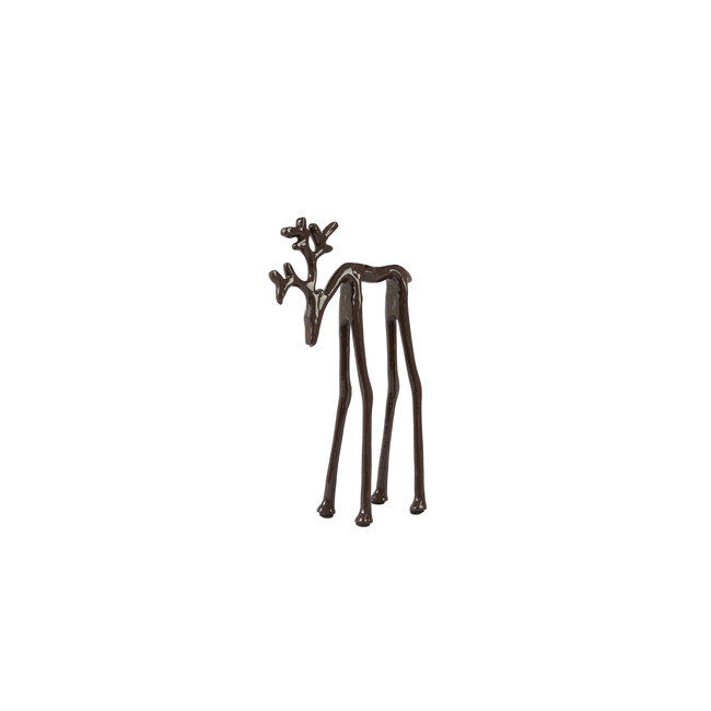 Light en Living Ornament 15x6x25 cm DEER glans aubergine