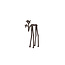 Light en Living Ornament 15x6x25 cm DEER glans aubergine