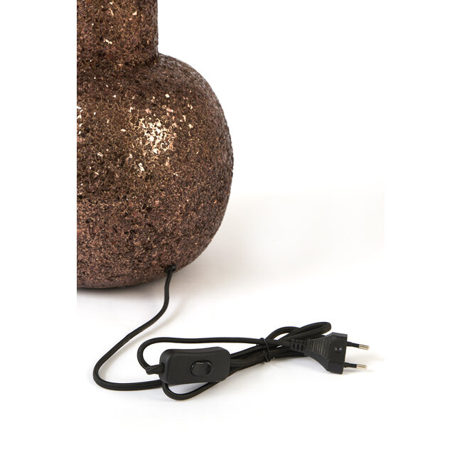 Light en Living Lampvoet Ø26x83 cm BURIRA glitter bruin-brons