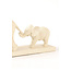 Light en Living Ornament 46x11,5x21,5 cm ELEPHANT zand+goud