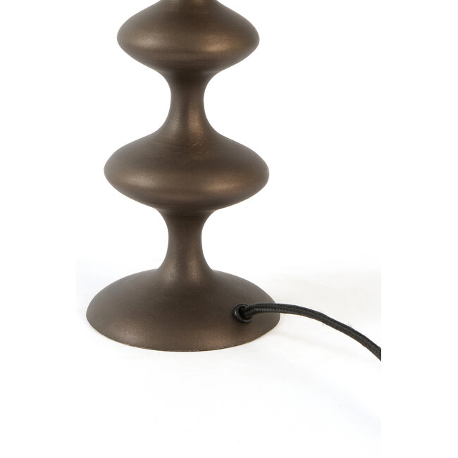 Light en Living Lampvoet Ø11x25 cm VIREEN mat bruin-brons