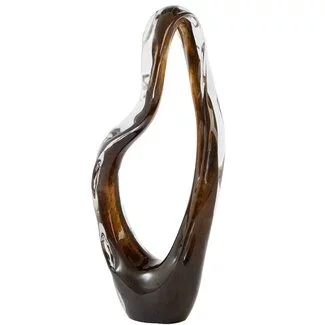Light en Living Ornament 21x12x50 cm ORGEZA glas donker bruin