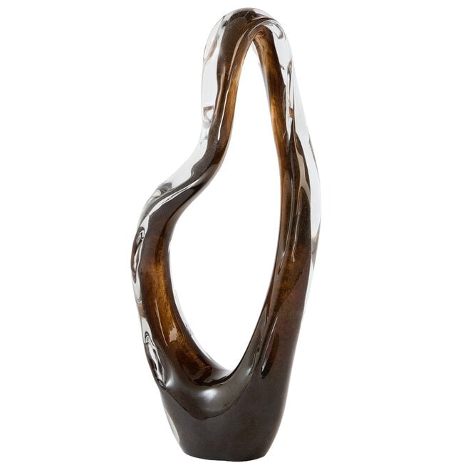 Light en Living Ornament 21x12x50 cm ORGEZA glas donker bruin