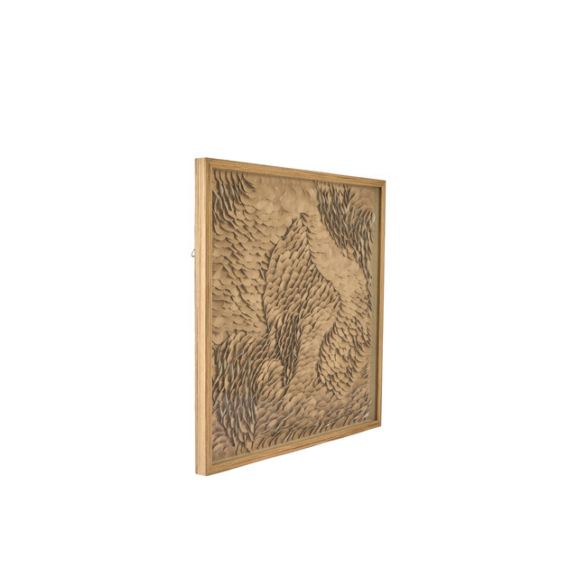 Light en Living Wandornament 80x4x80 cm XELHU zand+naturel