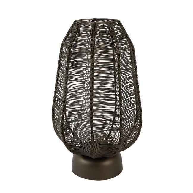 Light en Living Windlicht Ø23x38,5 cm SAMRET mat bruin-brons