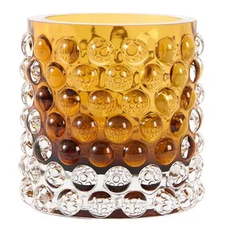 Light en Living Theelicht Ø10x9,5 cm SUSURRO glas amber