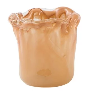 Light en Living Theelicht Ø10x10 cm MYRON glas licht oranje