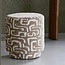 Light en Living Poef Ø40x44 cm DAVONTE groen-grijs+beige