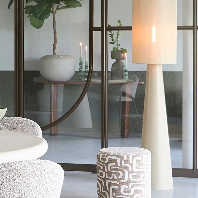 Light en Living Vloerlamp Ø38x180 cm MICKY linnen olijf groen