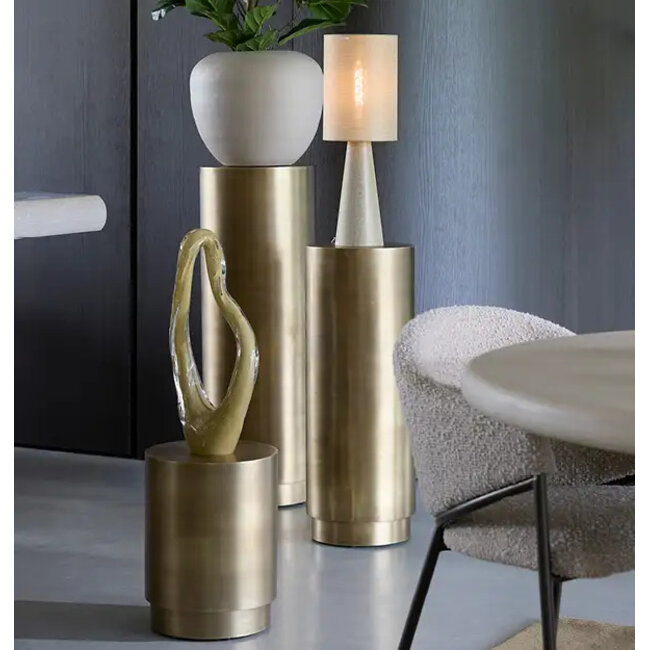Light en Living Tafellamp Ø20x58 cm MICKY linnen olijf groen