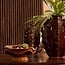 Light en Living Schaal op voet 36x33,5x14 cm SARAG keramiek oud roze+cognac