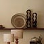 Light en Living Schaal/wandorn Set van 2 Ø40x4,5+Ø50x6 cm BURICA zeegras nat+crème