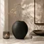 Light en Living Vaas deco 29,5x8x31,5 cm SKELD mat zwart