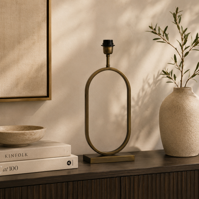 Light en Living Lampvoet 21x10x45 cm JAMIRI antiek brons