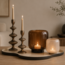 By Boo Vaas  / Windlicht Solenne groot - bruin