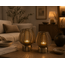 Light en Living Windlicht Suneko antiek brons - 2 maten