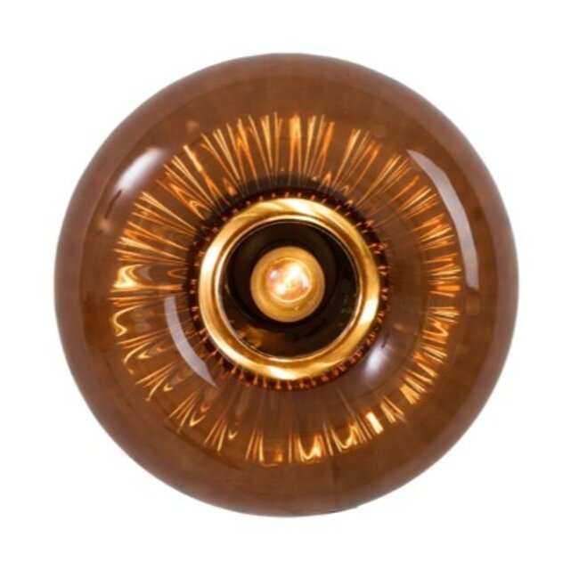 Light en Living Wandlamp Ø30 cm MASHA glas bruin+bruin-brons
