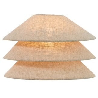 Light en Living Wandlamp E14 28x14x19 cm WARIDO linnen naturel