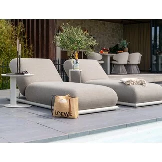 Richmond Interiors  Outdoor daybed Sullivan greige alpine