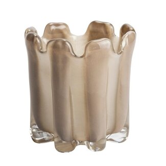 ISAA Waxinelichthouder Gramma 15x15 cm - taupe