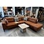 Het Anker Showroommodel Bank Dakota - 2,5 zits 1 arm links - open eiland rechts - L60 Bull Camel