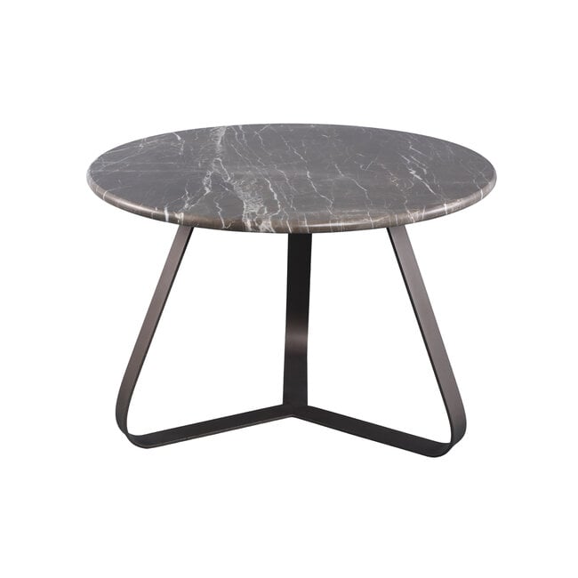 PTMD Salontafel Kae Marmer donkerbruin rond S