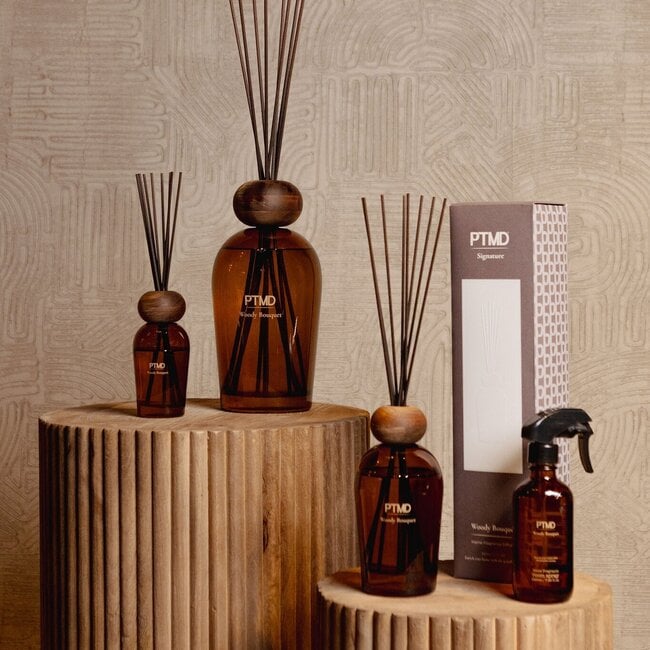 PTMD Geurstokjes PTMD Signature Woody Bouquet 500ml - Luxe Huisparfum