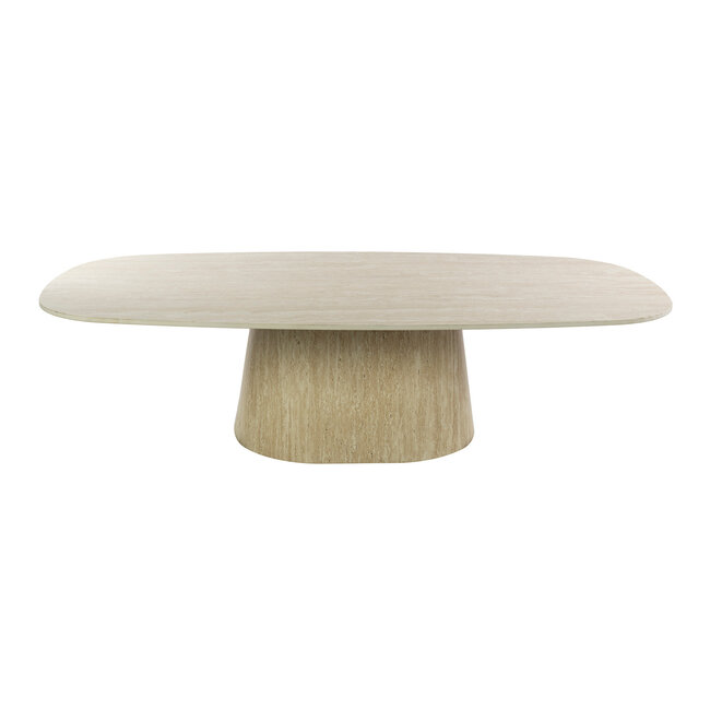WoonStijl Salontafel Centro 135cm 3D keramiek travertin