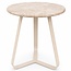 PTMD Bijzettafel Kae Beige marmer rond