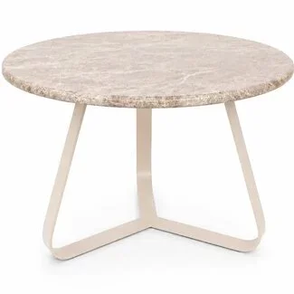 PTMD Salontafel Kae Beige marmer rond S