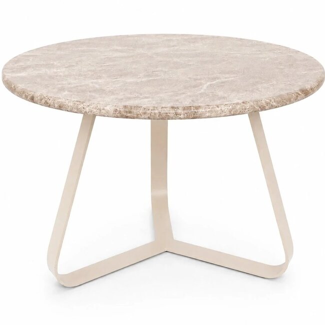 PTMD Salontafel Kae Beige marmer rond S