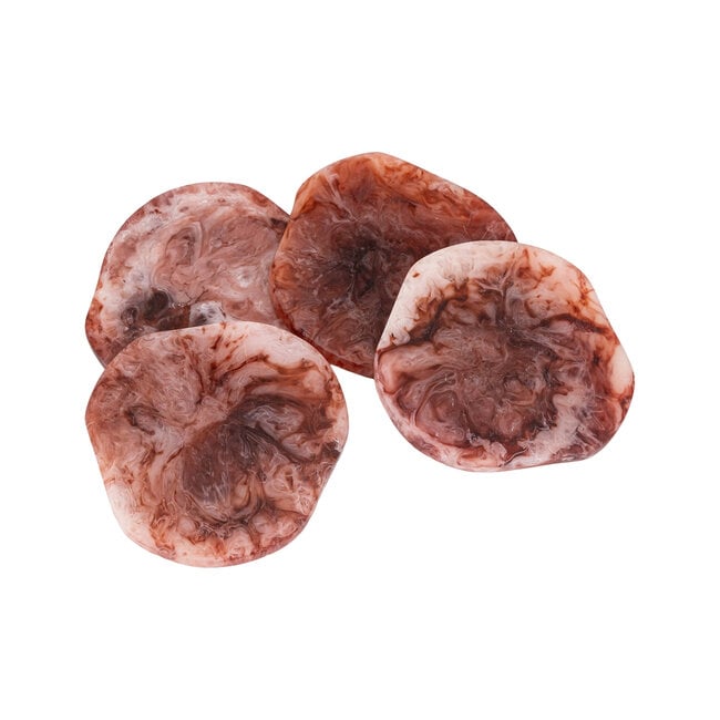 PTMD Onderzetter Damiel Burgundy organisch – set van 4