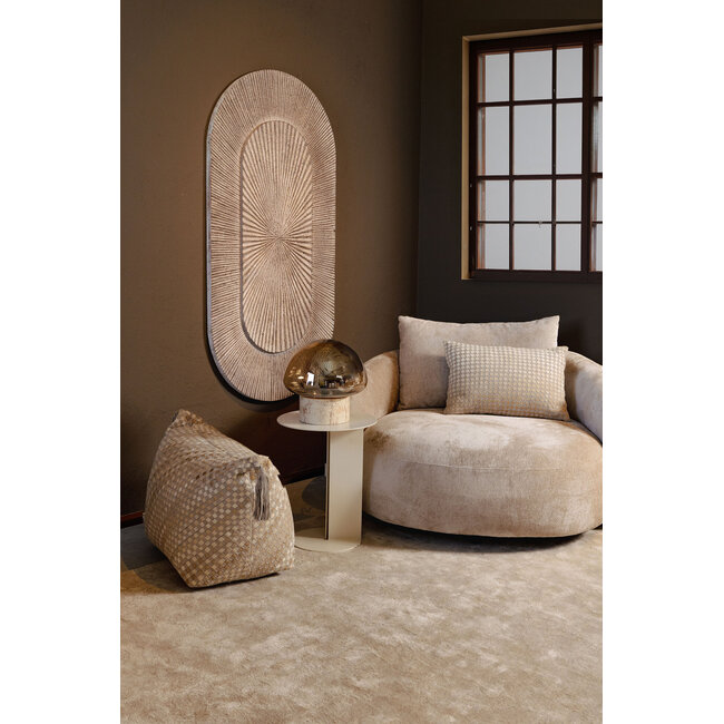 PTMD Tafellamp Jobani Beige marmer met glas L