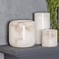 PTMD Theelicht Audin Wit Alabaster rond L