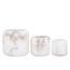 PTMD Theelicht Audin Wit Alabaster rond S