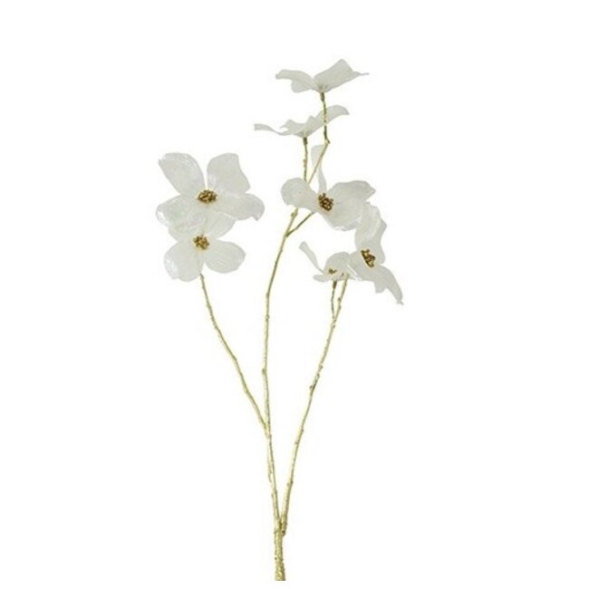 Countryfield Kunstbloem Sparkly Cornus S wit
