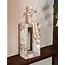 PTMD Ornament Aleria Beige viooldame op marmeren voetstuk