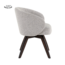 Tower Living Brescia Armstoel - fabric Puente 09 light grey (draaibaar) met espressopot