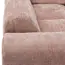 Woood CLOUD hoekbank links geweven chenille taupe / roze