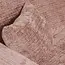 Woood CLOUD chaise longue rechts geweven chenille taupe / roze