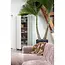 Woood CLOUD chaise longue rechts geweven chenille taupe / roze