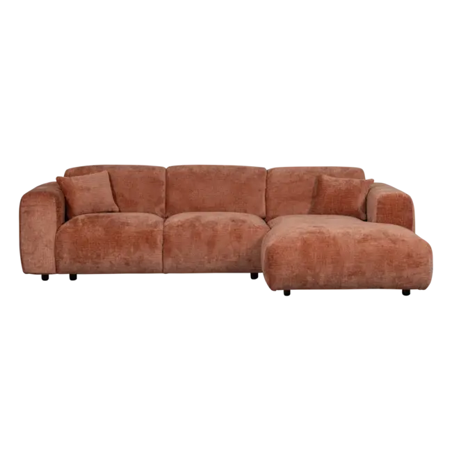 Woood CLOUD chaise longue rechts geweven chenille terra