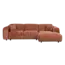 Woood CLOUD chaise longue rechts geweven chenille terra